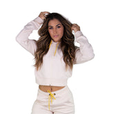 Blusa Moletom Everlast - Branco / Amarelo - Feminino